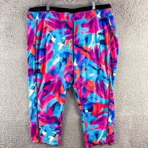 Full Beauty Sport Leggings Womens Plus Size 26 28 Fitness Pink‎ Blue Purple Gym